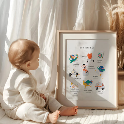 Identity In Christ Boy Art Print